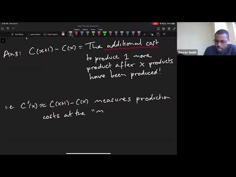 Math 1203-L01 Lecture 16 - Marginal Functions and their applications