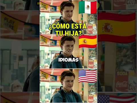 😂TOM HABLA ESPAÑOL PERO EN 3 IDIOMAS #spiderman #spidermanbrandnewday #tomholland