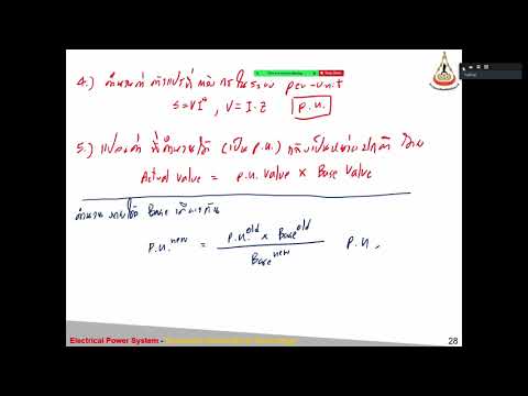 529436 Electric Power System L02 2 Per Unit System Concept 2021 08 26 10 06 16