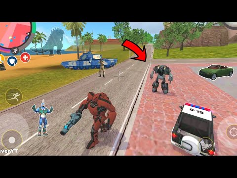 Rope Hero: Vice Town (Transformer Ball Fight Car Robot) Ball Robot Fight Tank - Android Gameplay HD