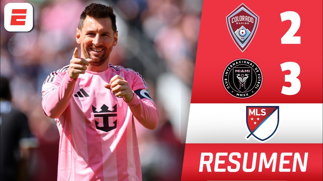 PURA MAGIA de MESSI. GOLAZO y DOBLETE en la victoria del INTER MIAMI ante COLORADO RAPIDS | MLS