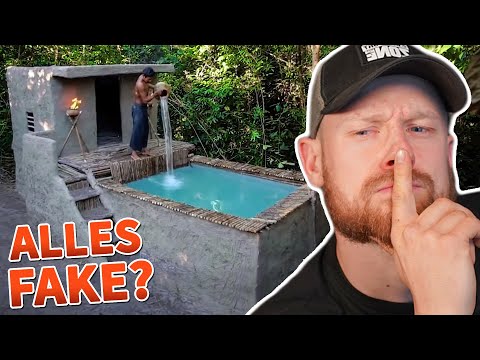 Alles nur FAKE? 🤔 Jungle Villa Swimming Pool "ALLEINE" bauen - Survival Builder | Fritz Meinecke