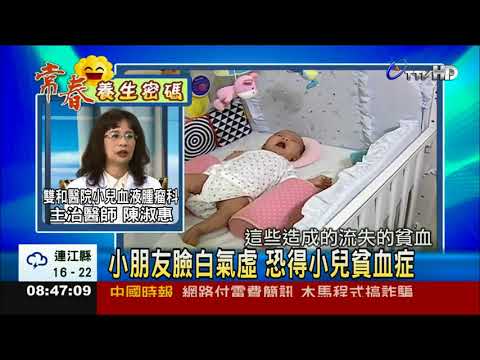 小朋友臉白氣虛 恐得小兒貧血症