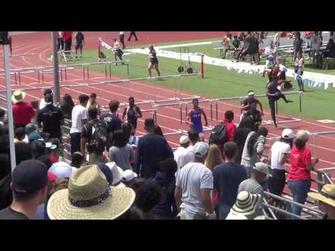 J Rubio - VarB 110m Hurdles at CIF SS-D1 Prelims 5-14-16