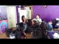 Luina & Son Pascal singing LUNA @ press luch ...