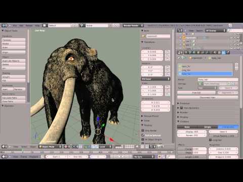 cmiVFX Releases The Blender 3D : Massive Mammoth Masterclass Rigging Parts 1 and 2