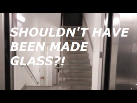 Montgomery KONE traction elevator at Memorial parking garage, UI, Iowa City IA