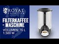 Filterkaffeemaschine Royal Catering RCKM-20 | Produktpräsentation