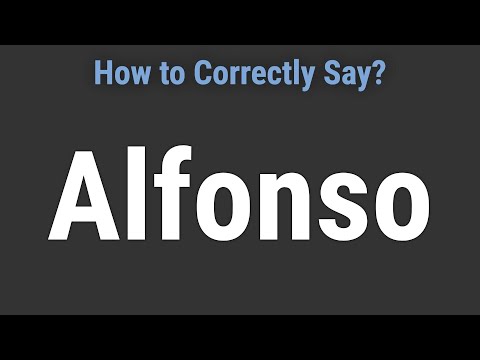 How to Pronounce Name Alfonso (Correctly!)