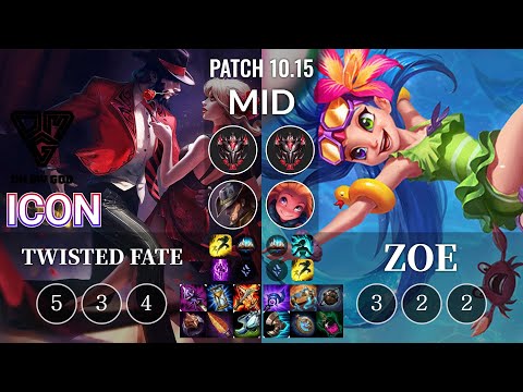 OMG icon Twisted Fate vs Zoe Mid - KR Patch 10.15
