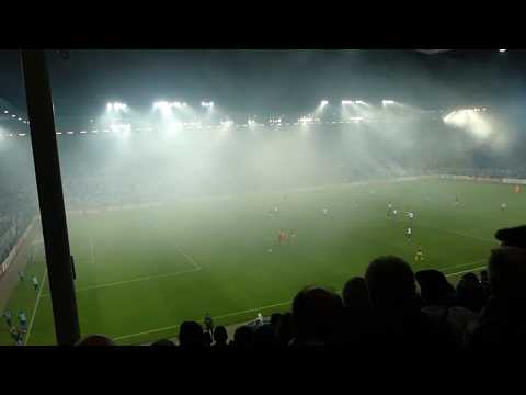 Stimmung beim DFB Pokalspiel im HKS 1.FCM vs. BVB 24.10.2017