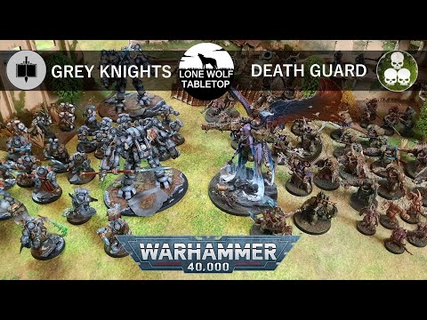 GREY KNIGHTS vs DEATH GUARD - WH40K 10th Edition Battlereport #030 [GER/DE]
