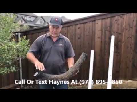 Yard Water Drainage Correction Contractor Discusses Why Certain Piping Is Used - McKinney Collin Cty