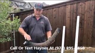 Yard Water Drainage Correction Contractor Discusses Why Certain Piping Is Used - McKinney Collin Cty