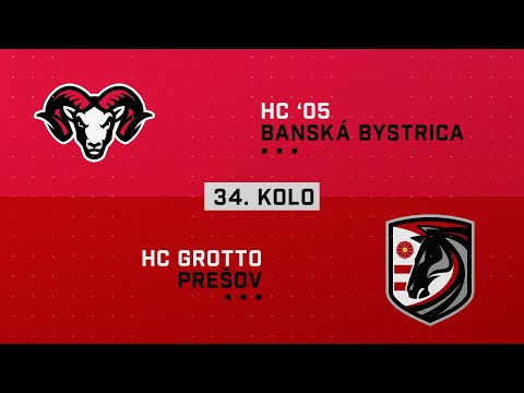 34.kolo HC 05 Banská Bystrica - HC Grotto Prešov HIGHLIGHTS