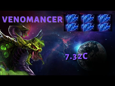 Stunned even using BKB | Venomancer's Shard | 7.32c | Dota 2