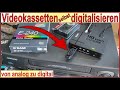 Videokassetten Selbst Digitalisieren Mit HD Video Capture Adapter VHS Beta Von Analog Zu Digital