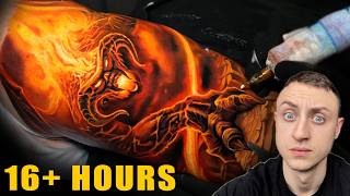 Tattooing BALROG Lord of the Rings | 2 DAYS IN A ROW!