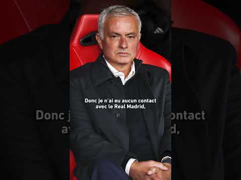🎙️ José Mourinho : "Je n'ai eu aucun contact avec le Real Madrid" #shorts