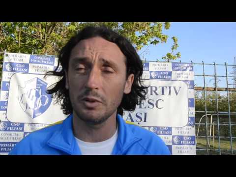 Florin Șoavă, după CSO Filiași - CSU II Craiova