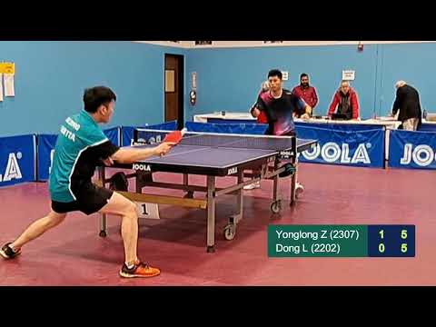 Zhen YongLong (2307) vs Liu Dong (2202) at ICC Joola Spring Open on 3-4-2023