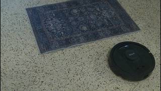 Unboxing: HUGEAR 2x3 entryway rug retro blue $25