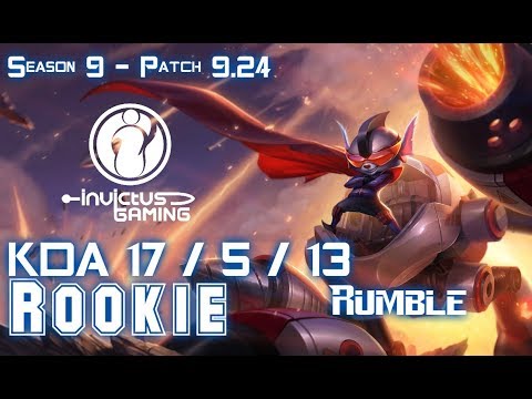 IG Rookie RUMBLE vs ORNN Mid - Patch 9.24 KR Ranked