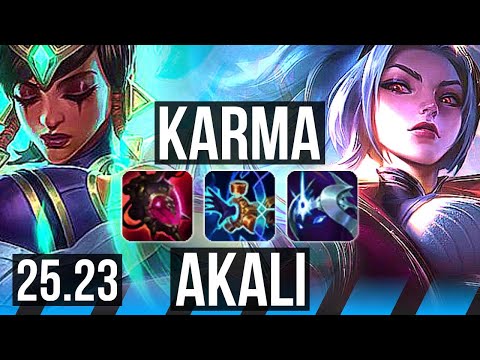 KARMA vs AKALI (MID) | EUW Master | 25.23