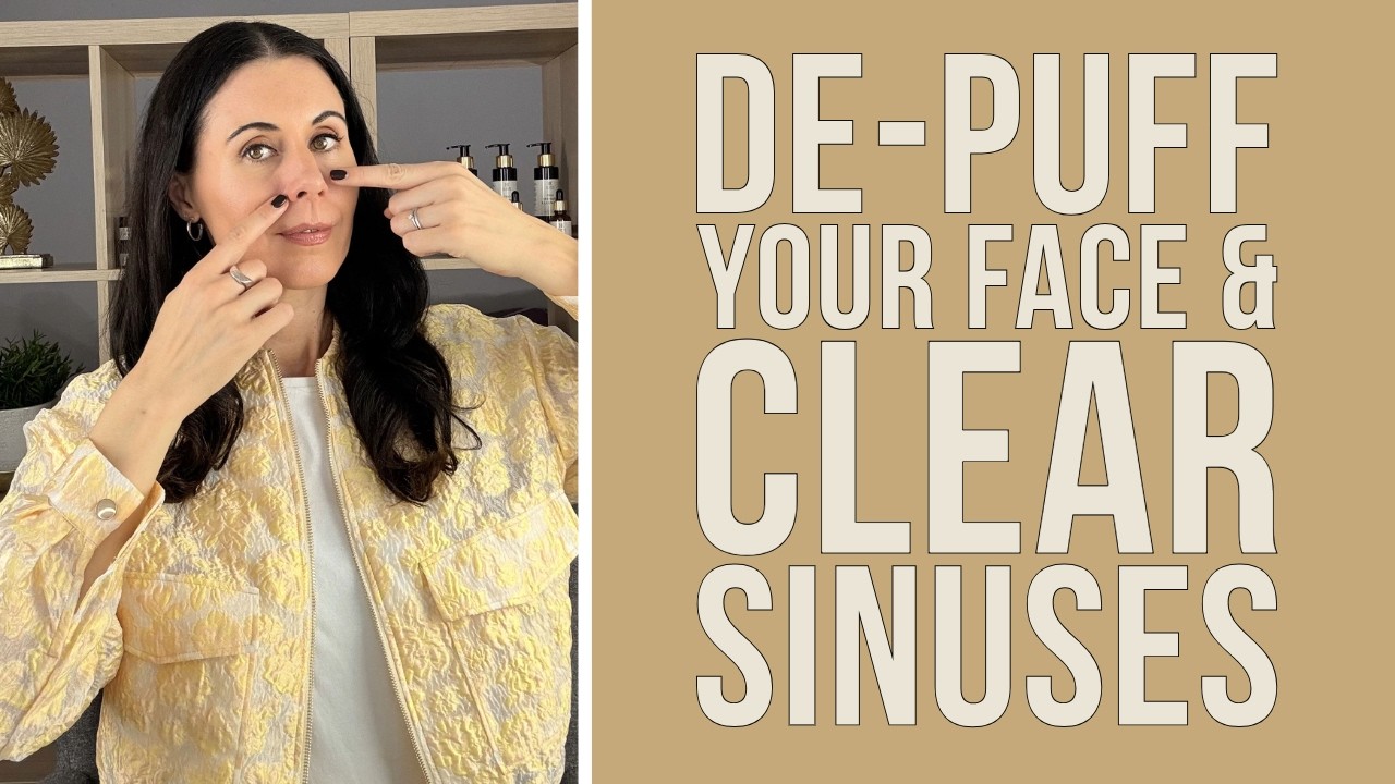 Do This 3 Minute Facial Massage to De Puff Your Face & Clear Sinuses