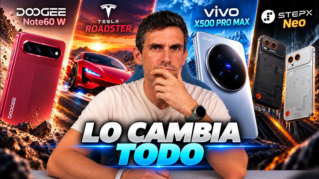 Tesla ROADSTER y BATERÍA del vivo X500 Pro Max GLOBAL ¡OJO con ESTO!