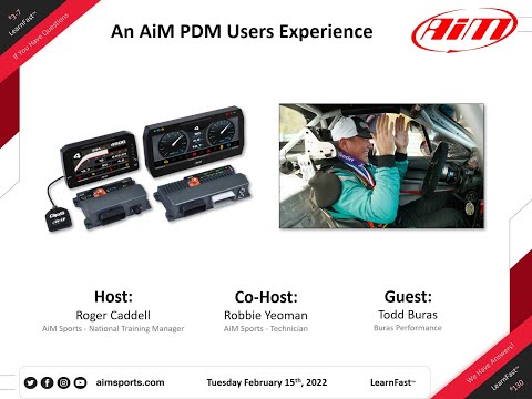3-7 An AiM PDM Users Experience with Todd Buras - 2/15/2022