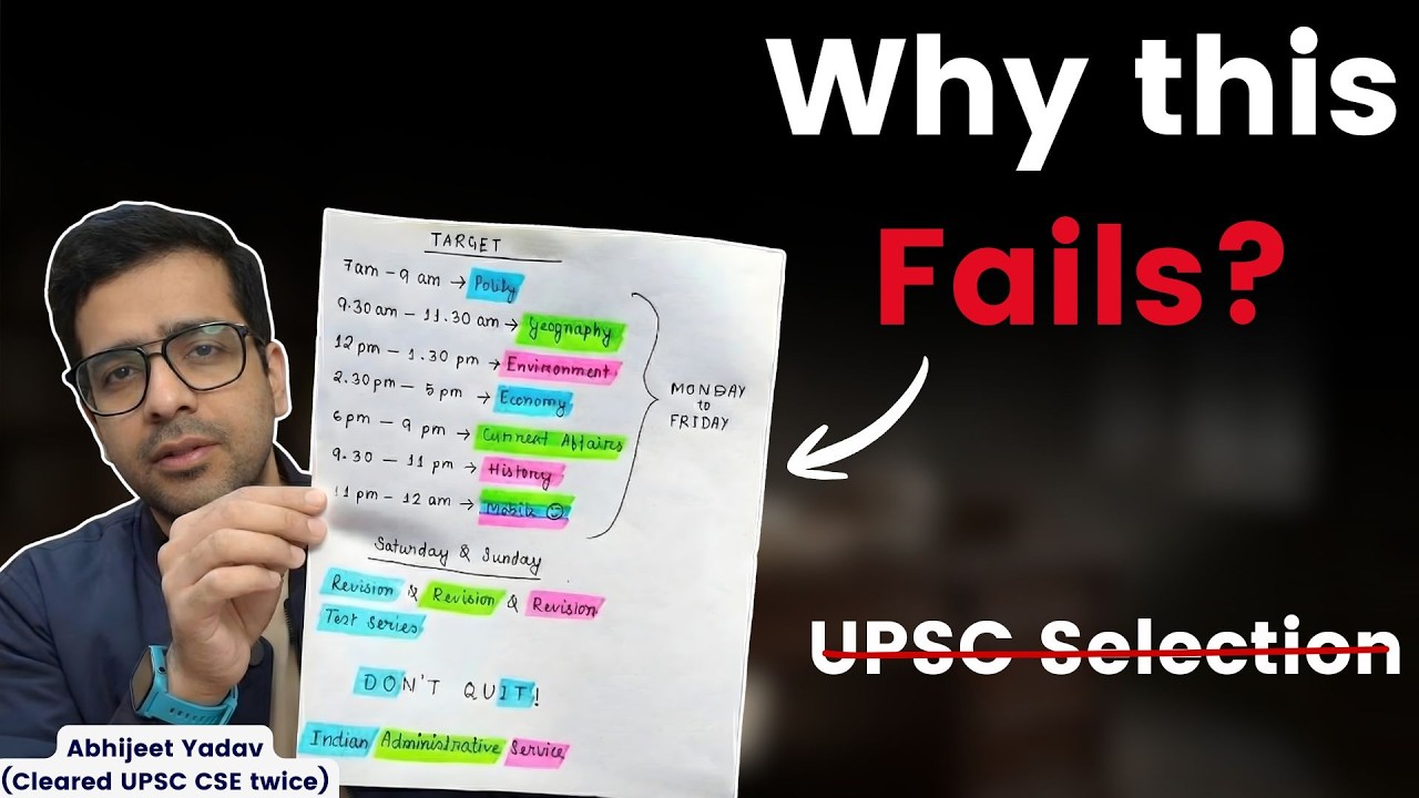 The Study Schedule That Actually Works for UPSC