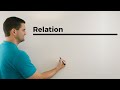 Relation mit Mengen X und Y in R2, Mathematikhilfe online, Erklärvideo | Mathe by Daniel Jung