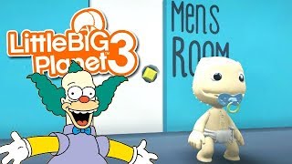 LittleBIGPlanet 3 - Little Jr. goes to the Toilet ft. Krusty the Klown [Parody Film by FRENZHYYY]