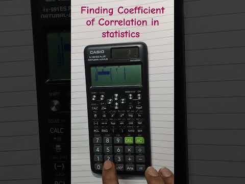How to find the Coefficient of correlation using calculator #engineering #maths #tricks #calculator