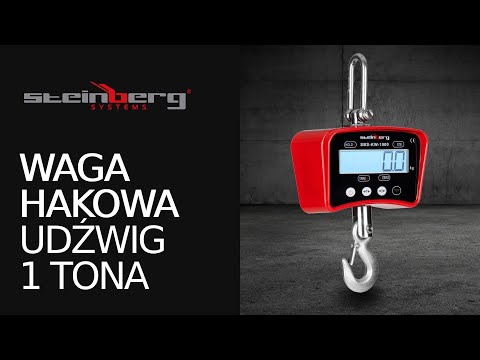 Video - Waga hakowa - 1000 kg / 0,2 kg - LCD - cyfrowa - pilot