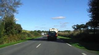 preview picture of video 'Driving On The D9 Between Guingamp & Le Merzer, Brittany 12th October 2009'