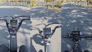 Dual Hub Motor vs Mid Drive eBikes - Comparison