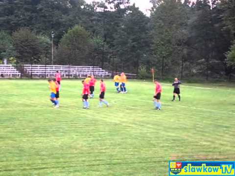 MKS Sławków - Źródło Kromołów 5:1 (gol Krzywdzińskiego na 2:0)