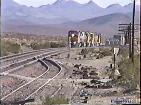 Classic Railroad Series 43 - ATSF at Lavic, CA. December 23, 1993
