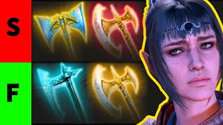 Baldur's Gate 3 BEST GREATAXE Weapon Tier List