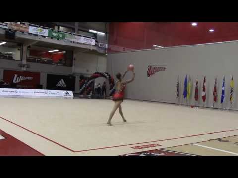Emma Lozhkin Senior Ball 2016 CDN Championships RG Comp B