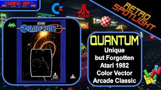 Quantum - Forgotten Atari Color Vector Arcade Game from 1982