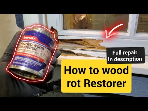 Bondo rotted wood restorer 3M, wood rot repair, how to use rotted wood restorer