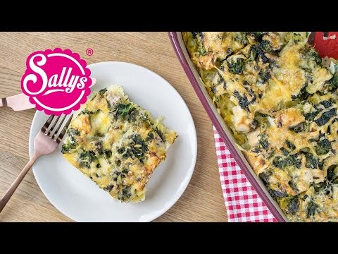 Lachs-Spinat-Nudel-Auflauf - was koche ich heute? / Sallys Welt