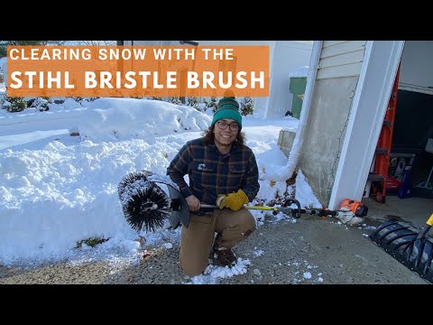 I FAILED at Clearing Snow with the STIHL Bristle Brush | Is it time to invest in a Snow Blower?