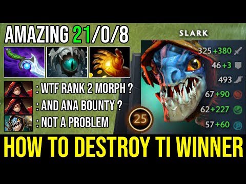 No Blink No SB No Problem!!! This is How Pro Slark Build Max Agi Delete Top 2 MMR & TI Winner DotA 2