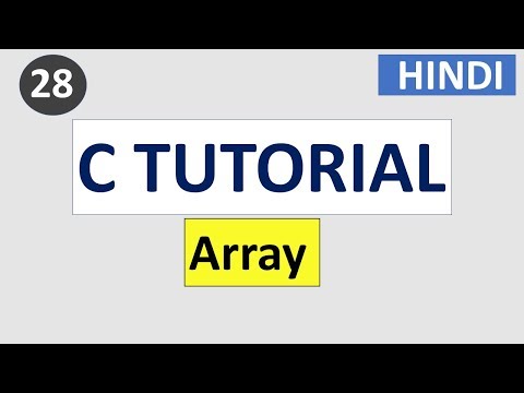 Array Declaration With Initialization Part 29 C Language Tutorial For Beginners