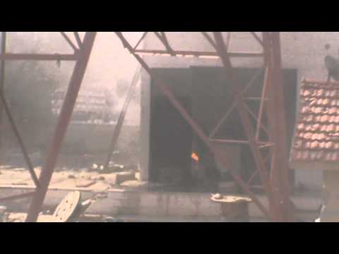 استهداف حاجز البريد التابع لقوات النظام من قبل لواء شهيد حوران في مدينة درعا