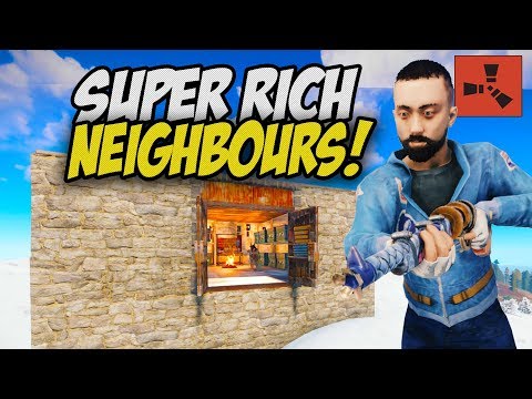 STEALING from my SUPER RICH NEIGHBOURS! - Rust Solo Survival Gameplay